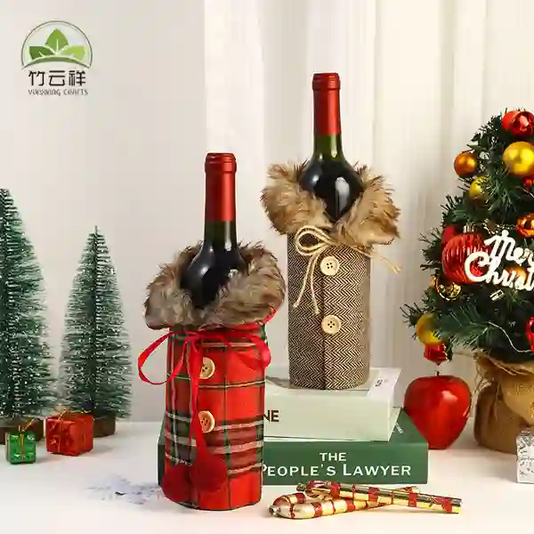 Vifuniko vya Chupa ya Mvinyo kwa Krismasi